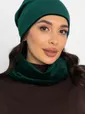 Комплект шапка шестиклинка и снуд (зеленый) ШШС5-23М