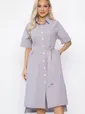 Платье Фруктовый коктейль (светло-серое) П13655-18М