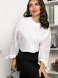 Блуза с завязками Ажур (белая) Б14386-10М