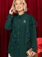Блуза Сюита (зеленая) Б14679-24М