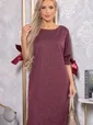 Платье трикотажное Кайла (бордовое) П14782-10М