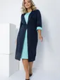 Платье На шпильке (синий/мята) П12678-4