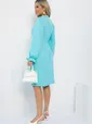 Платье Яркий акцент (голубое) П12963-36М