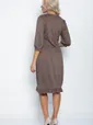 Платье Бостон (коричневое) П11442