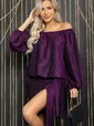 Платье Колетта (пурпурное) П12027
