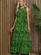 Платье Твой образ макси (зеленое) П13338-12М