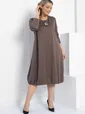 Платье Я жду тебя (кофе) П12313-15