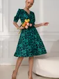 Платье Лагуна (зеленое) П13442-45М