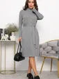 Платье В ритме мегаполиса (серое) П14056-33М