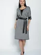 Платье Селин (серое) П11302