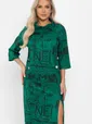 Платье трикотажное Конфетти (зеленое) П14295-18М