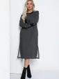 Платье Нирвана (графит) П12416-9