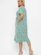 Платье Цветы лета (мятное) П13785-18М