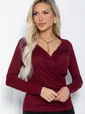 Лонгслив Нежное прикосновение (бордовый) Б12514-7