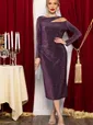 Платье вечернее Джина (пурпурное) П14705-35М