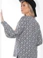 Блуза "Тайное чувство" (черно-белая) Б8520