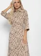 Платье Кэсси (бежевое) П11215