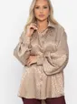 Рубашка атласная Все мысли о тебе (капучино) Б14503-7М