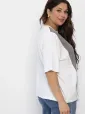 Блуза Малина (белая) Б13938-1М