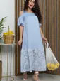 Платье Разбивая сердца (голубое) П15471-7М