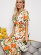 Платье Летнее настроение (оранжевое) П13726-7М