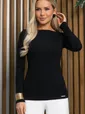 Блуза Грация (черная) Б13047-44М