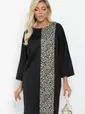 Платье Кайла (черное/лео) П12957-10М