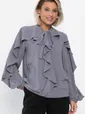 Блуза Дыхание осени (серая) Б14186-5М