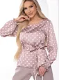 Блуза "Тина" (пудра) Б8098