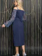 Платье Сивона (синее) П11917