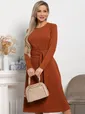 Платье Парижанка НЬЮ (терракотовое) П15067-10М
