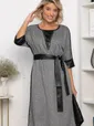 Платье Селин (серое) П11302