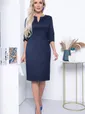 Платье "Тесса" (темно-синее) П7089