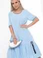 Платье "Рита" (голубое) П8917