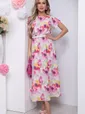 Платье "Кейтлин" (акварель/цветы) П5828