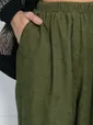 Брюки бохо широкие (хаки) Б10844