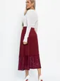 Юбка с кружевом Элегия (бордо) Ю14912-10М