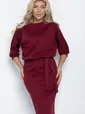 Платье Легкое настроение (бордовое) П11445