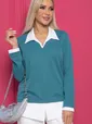 Джемпер "На высоте" (бирюза) Б8864