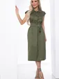 Платье "Нюансы стиля" (хаки) П8751