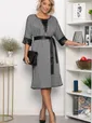 Платье Селин (серое) П11302