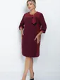 Платье Важная встреча (бордовое) П11423