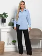 Рубашка хлопковая Рина (голубая) Б15225-53М