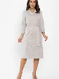 Платье Лаконичный стиль (молочное) П13753-19М