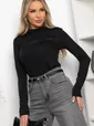 Водолазка трикотажная Лисса (черная) Б14298-22М