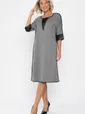 Платье Селин (серое) П11302