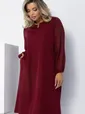 Платье Яркое пламя (бордовое) П12618-25