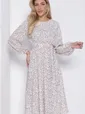 Платье Трепетная нежность (бело-розовое) П12455-8