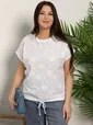 Блуза Таня (белая/цветы) Б15707-20М
