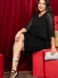 Платье праздничное Ясна (черное) П14391-5М